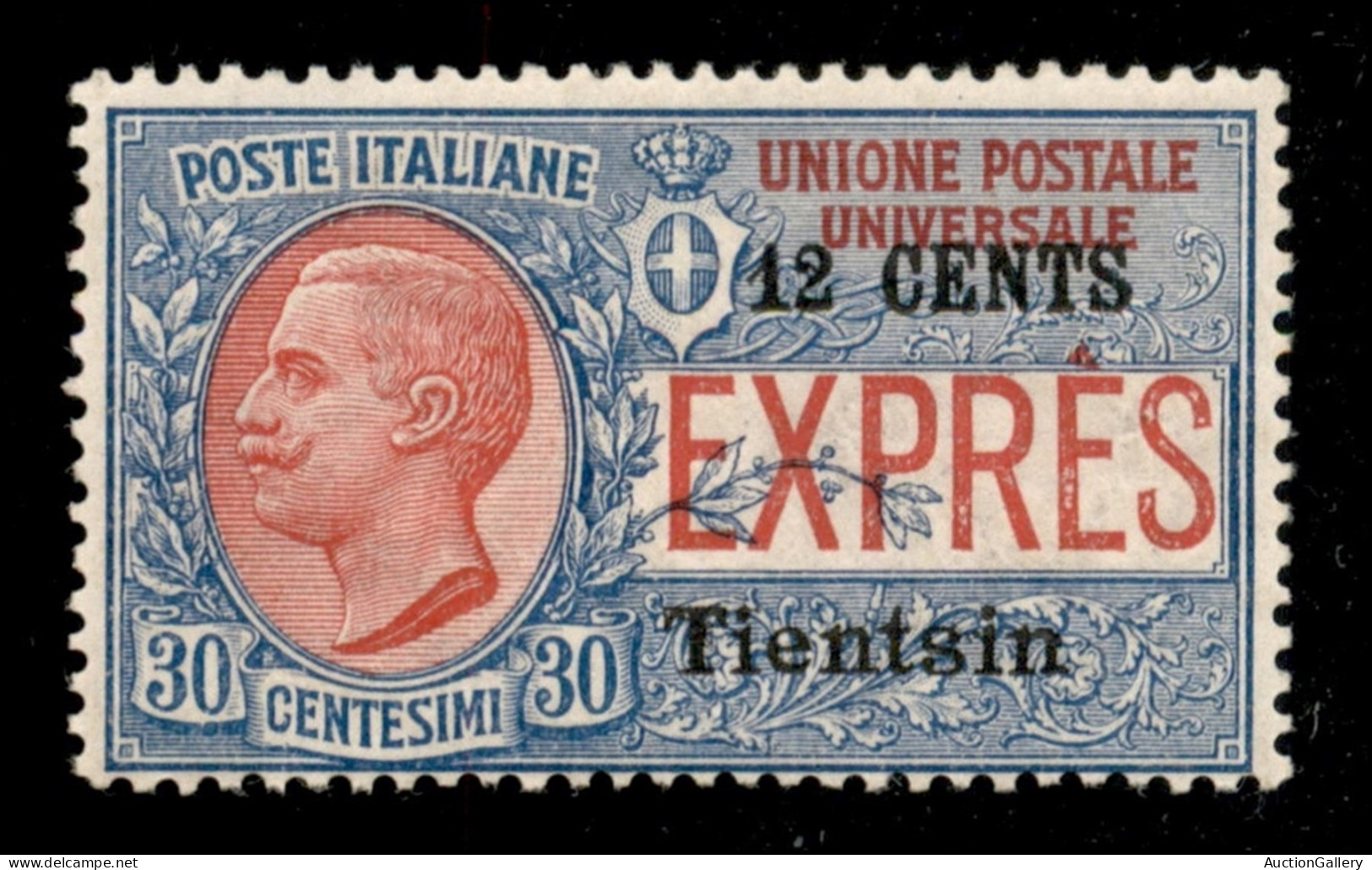 Uffici Postali All'Estero - Tientsin - 1918 - 12 Cent Su 30 (2) - Gomma Integra - Ben Centrato (550++) - Other & Unclassified