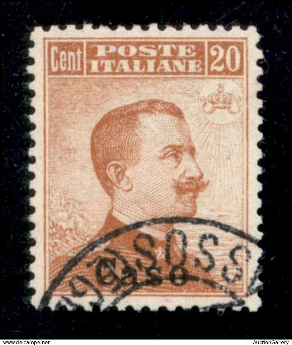 Colonie - Caso - 1917 - 20 Cent Michetti (9) Usato - Ottimamente Centrato (300++) - Autres & Non Classés