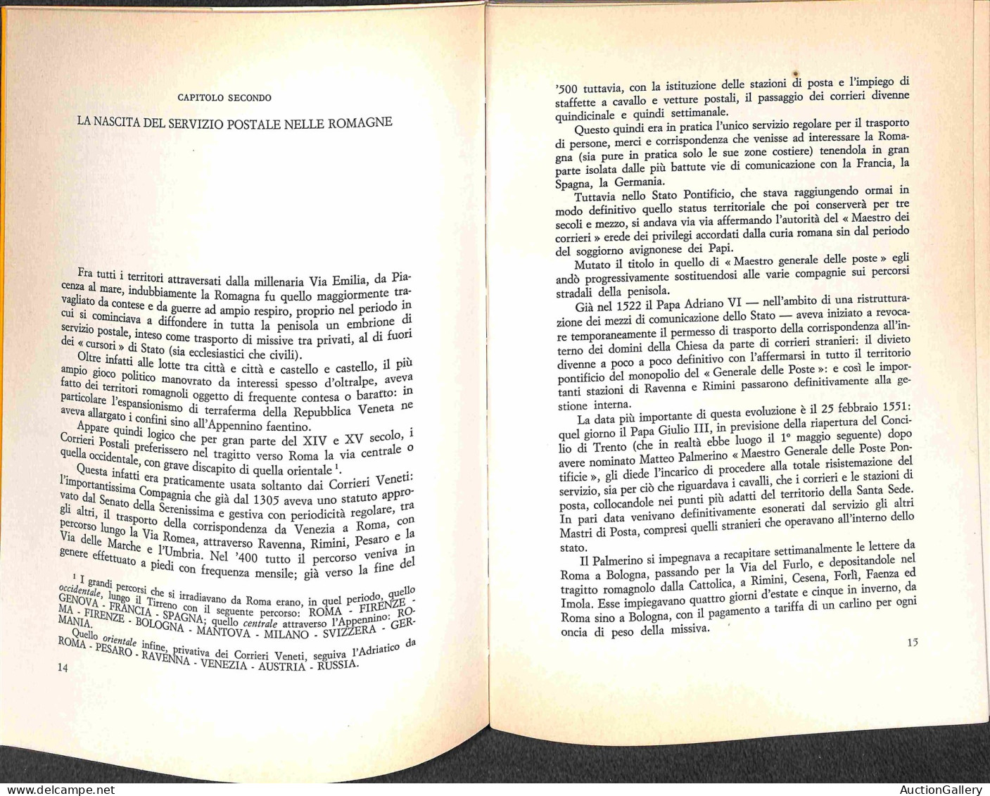 Biblioteca Filatelica - Italia - Le Poste Di Romagna - Posta Lettere E Posta Cavalli A Forlì Cesena Rimini E San Marino  - Autres & Non Classés