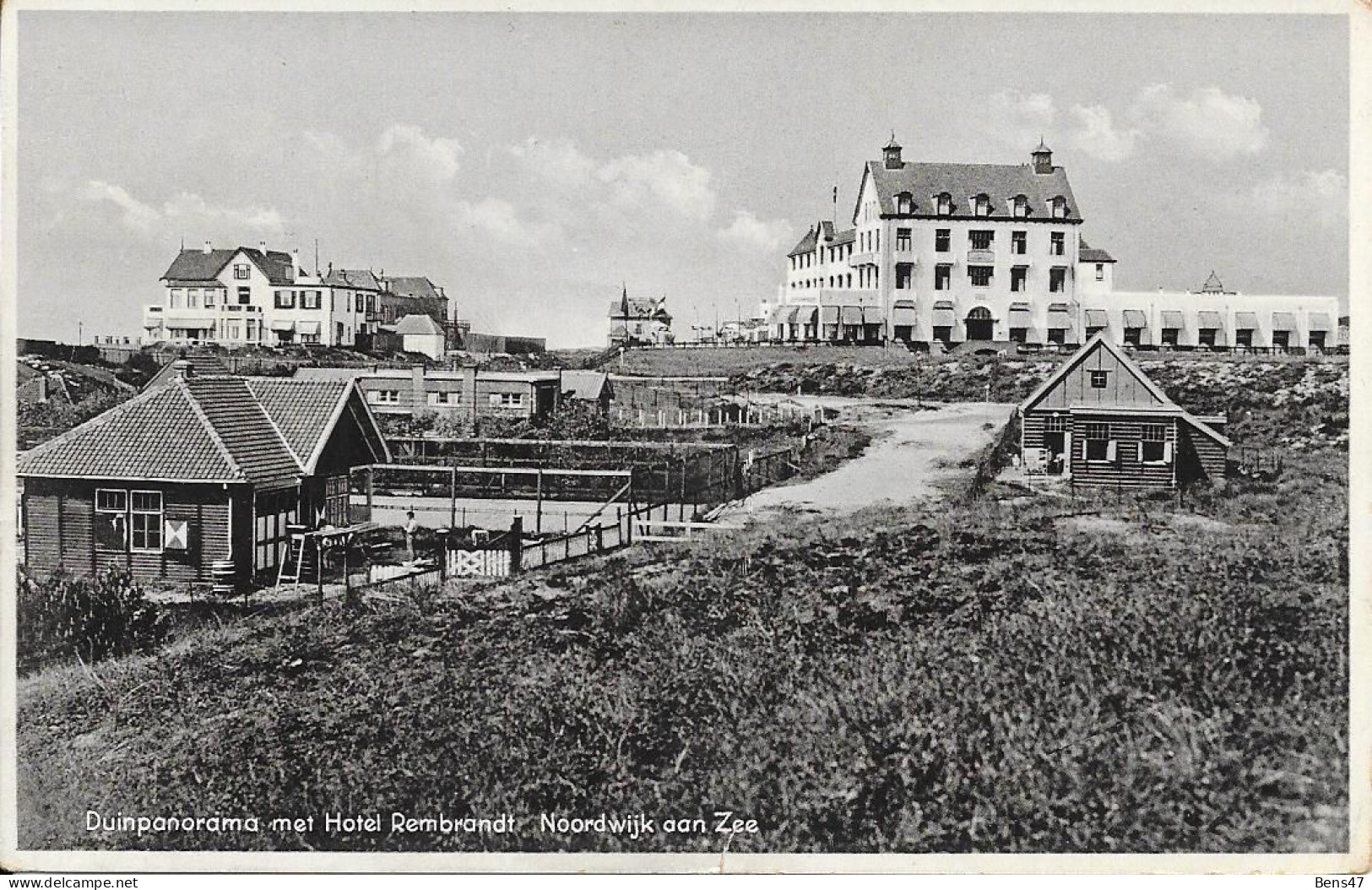 Noordwijk Aan Zee Duinpanorama Met Hotel "Rembrandt" Gelopen 14-7-1931 - Noordwijk (aan Zee)