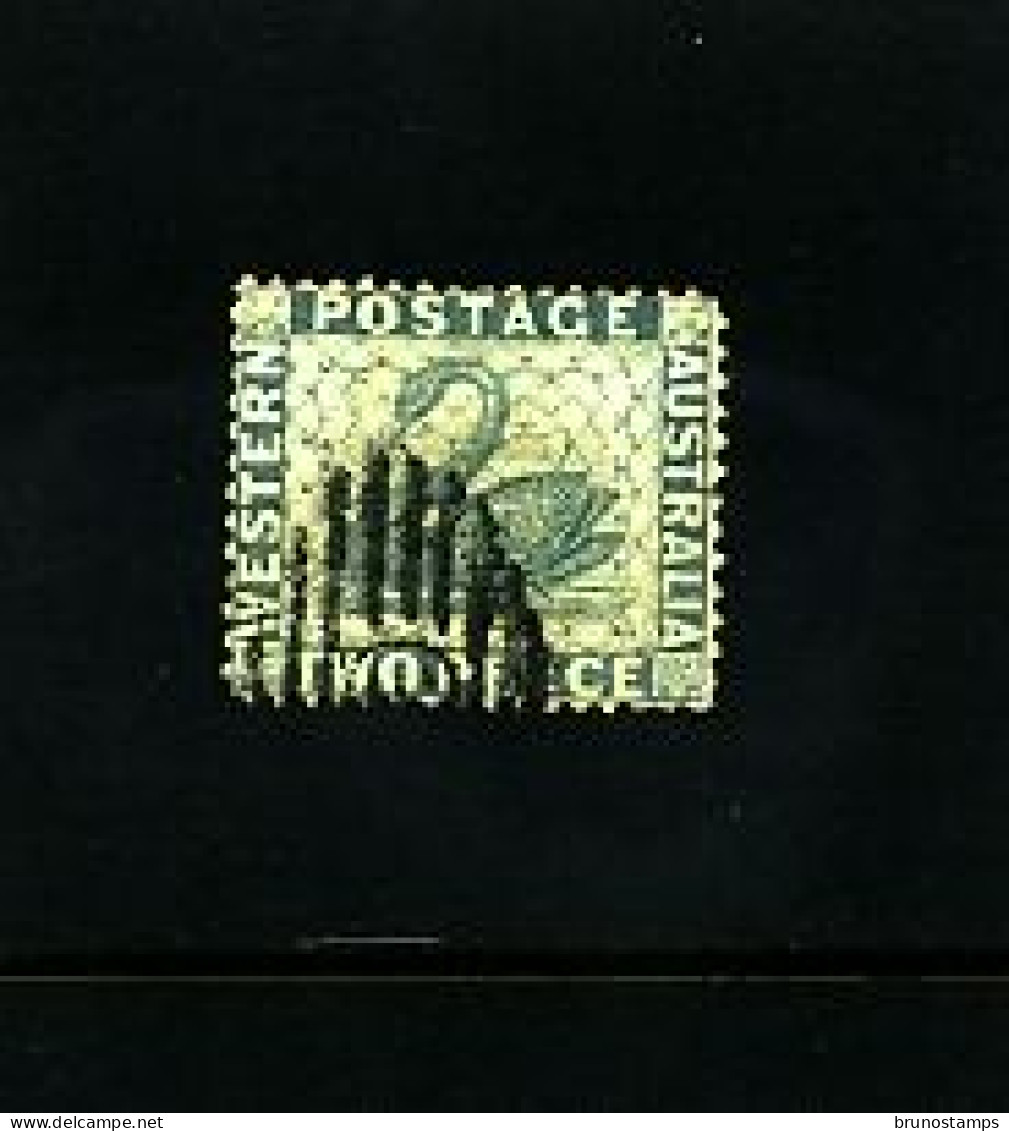 AUSTRALIA/WESTERN AUSTRALIA - 1861  2d  SWAN  PERF 14   FINE  USED  SG 39  SMALL THIN AT BACK - Oblitérés