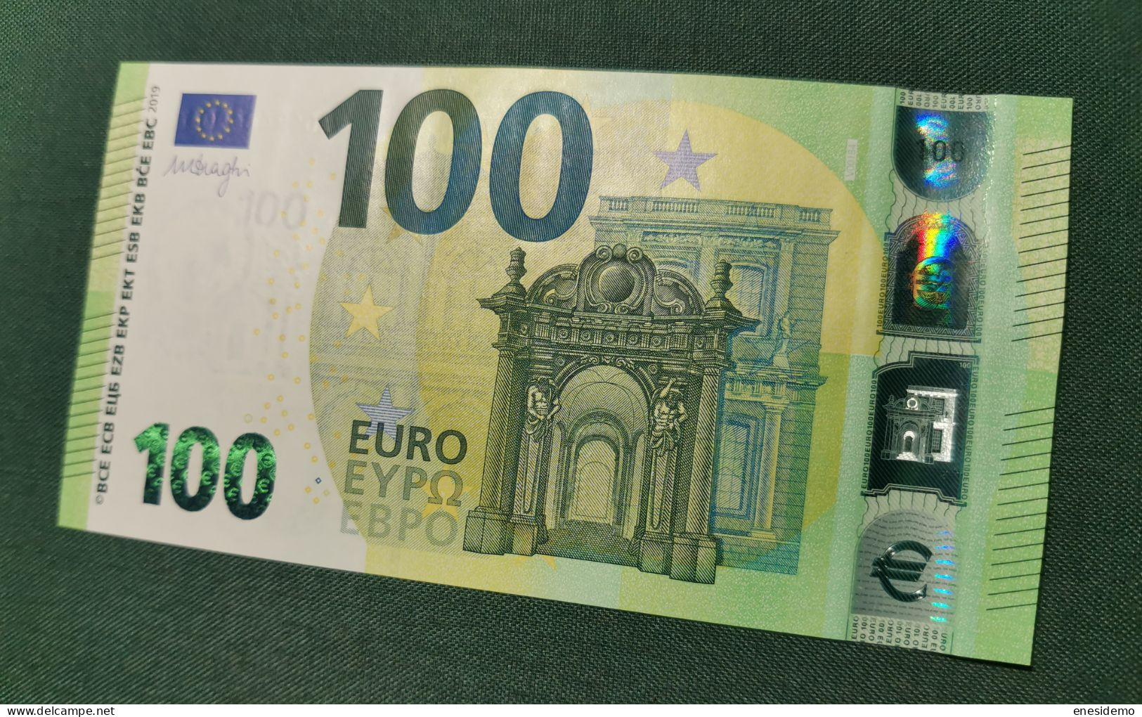 100 EURO SPAIN 2019 DRAGHI V001B4 VA SC FDS UNCIRCULATED  PERFECT - 100 Euro