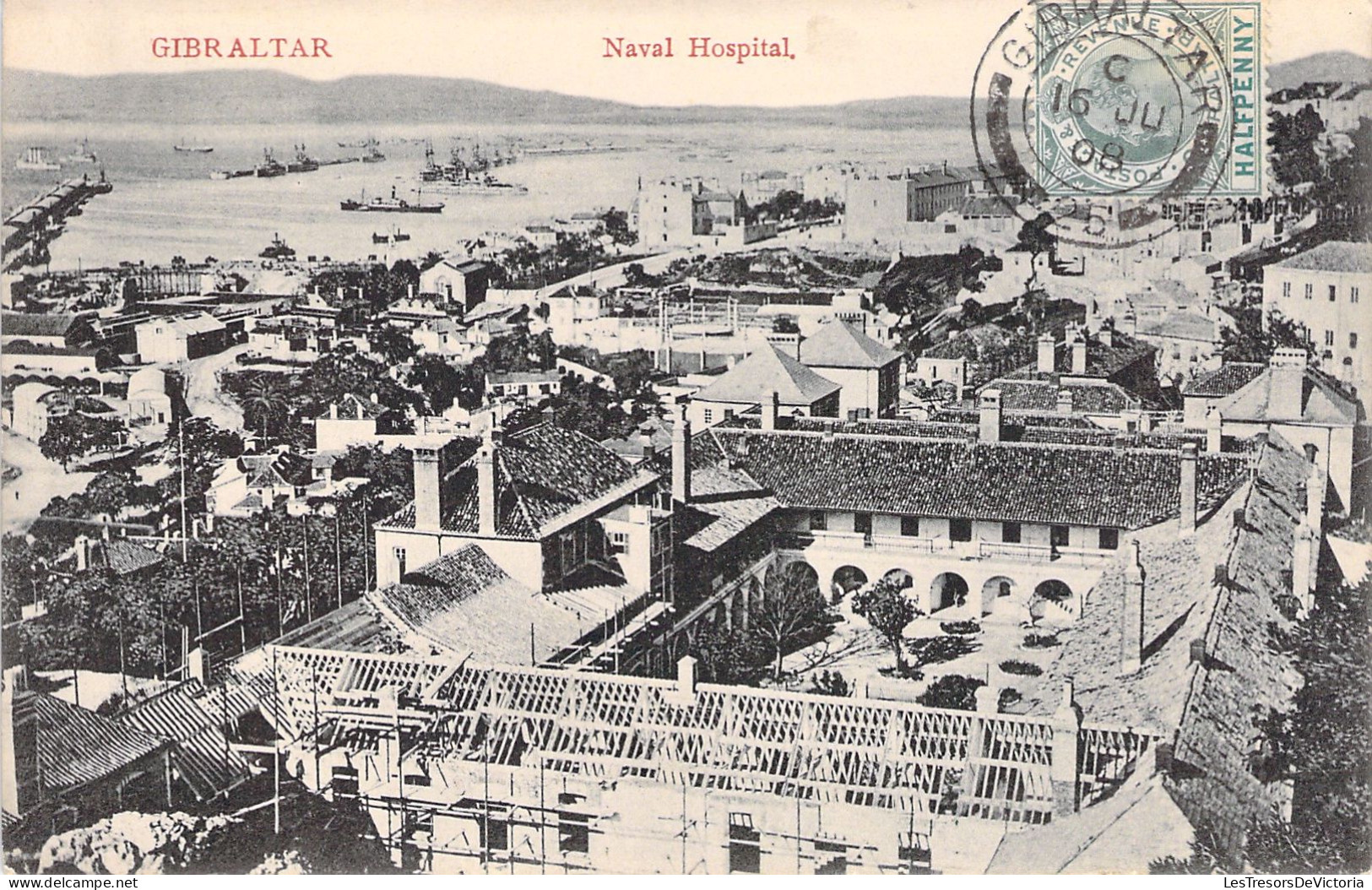 Gibraltar - Naval Hospital - Carte Postale Ancienne - Gibraltar