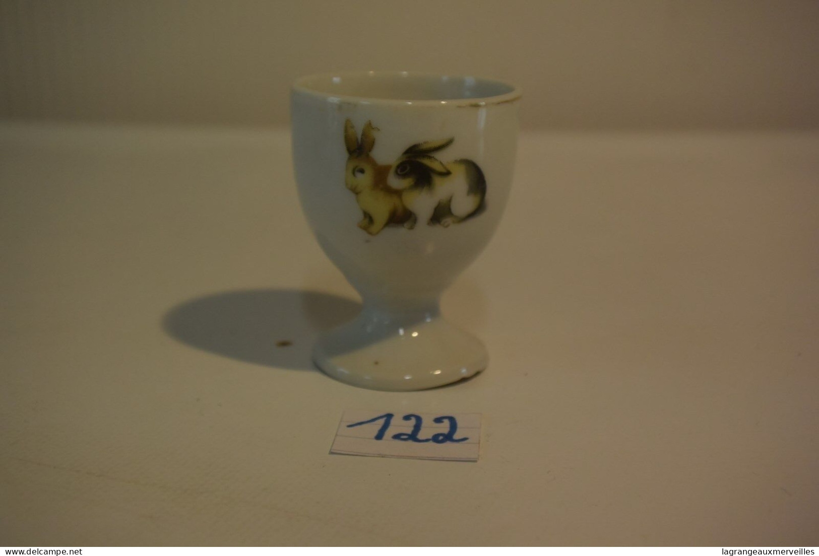 C122 Ancien Coquetier Lapin Old Egg Cup Oude Eierdopje Alte Eierbeche - Egg Cups