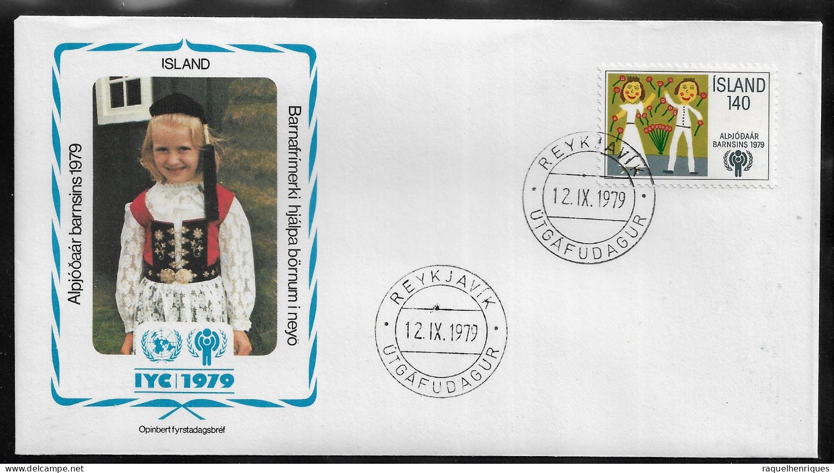 ICELAND FDC COVER - 1979 International Year Of The Child SET FDC (FDC79#08) - Brieven En Documenten