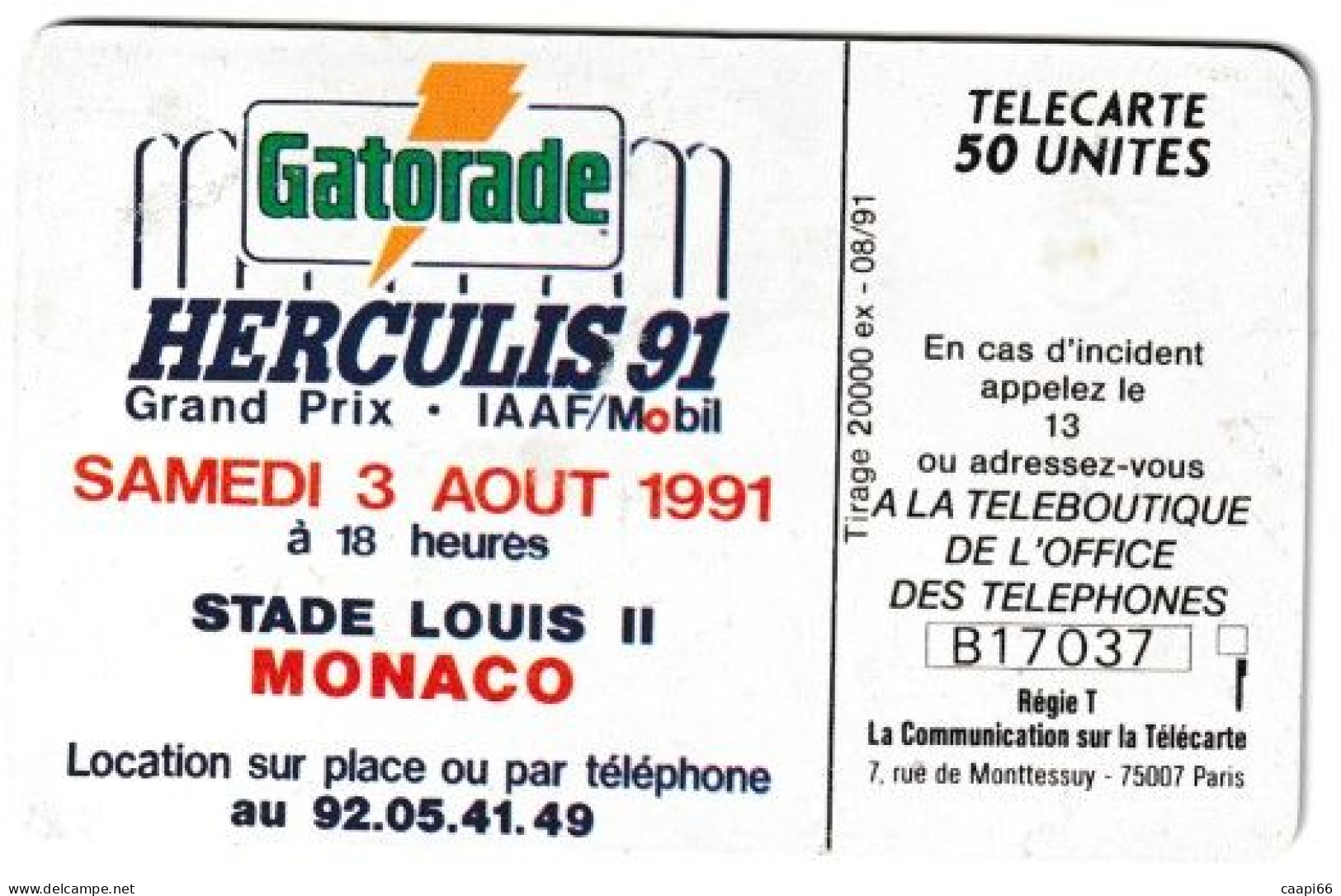 Monaco MF15 Gatorade Herculis 1991 - Monaco