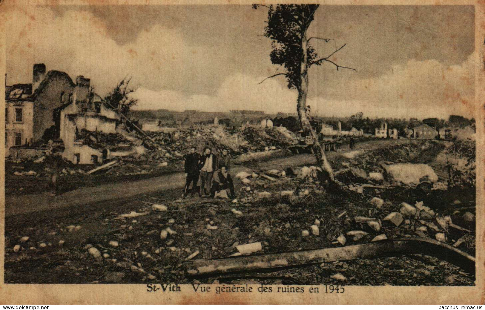 SANKT-VITH - SAINT-VITH - Vue Générale Des Ruines En 1945 - Saint-Vith - Sankt Vith