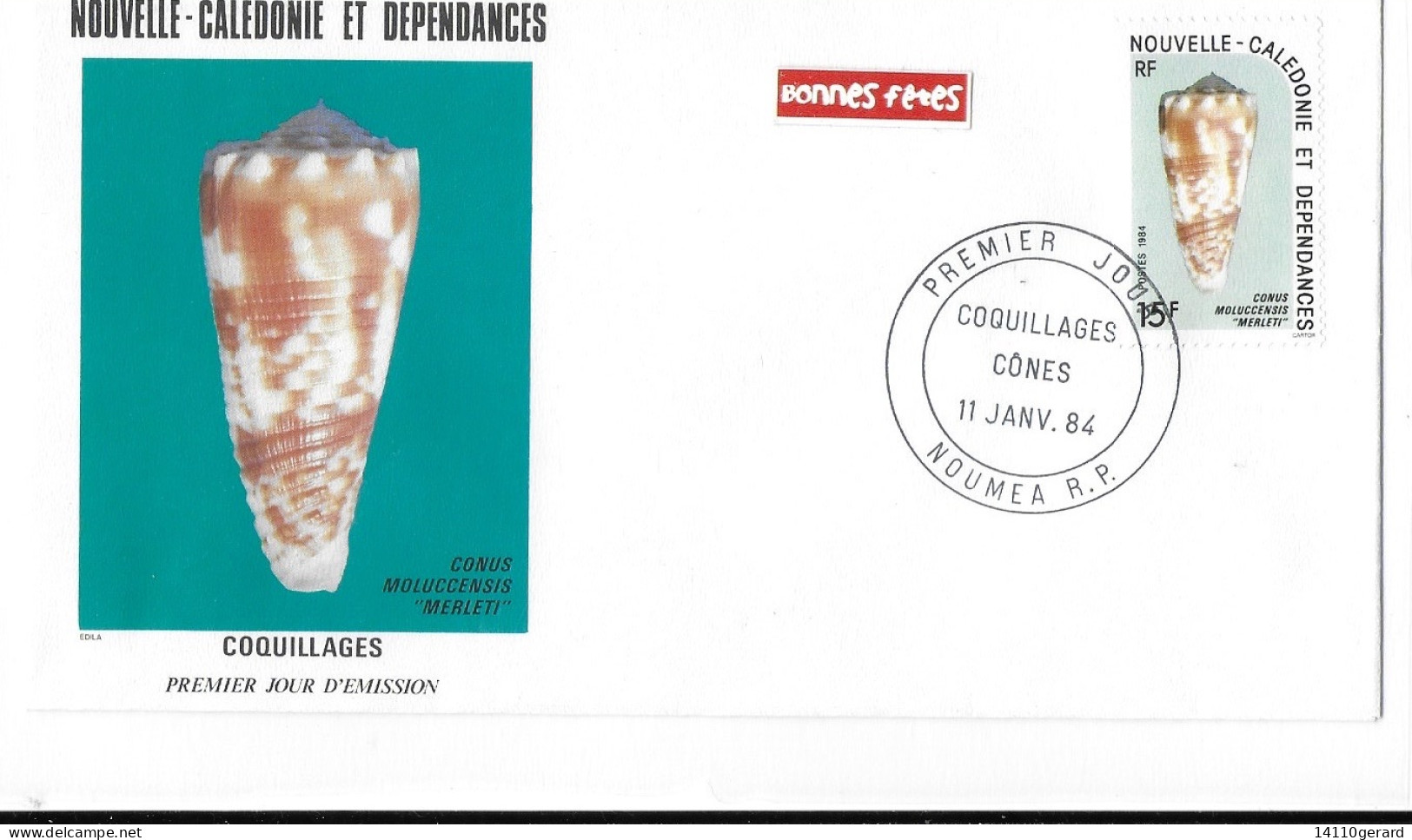 Nouvelle-CALÉDONIE ET DÉPENDANCES COQUILLAGES/CONES 11 Janvier 1984 - Used Stamps