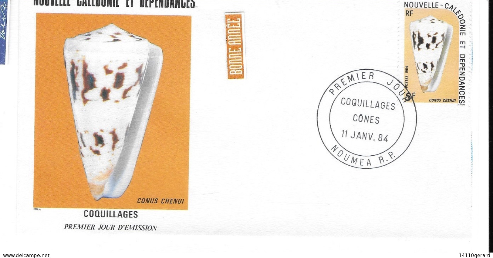 Nouvelle-CALÉDONIE ET DÉPENDANCES COQUILLAGES/CONES 11 Janvier 1984 - Used Stamps