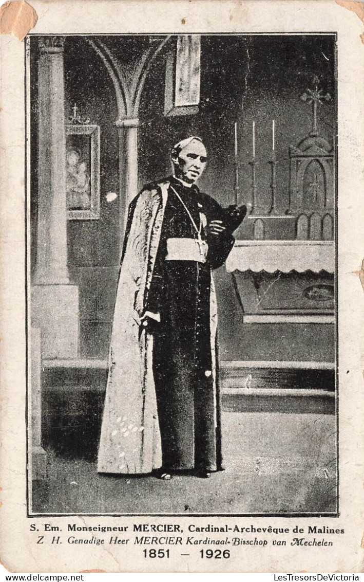 RELIGIONS ET CROYANCES - S. Em. Monseigneur Mercier - Cardinal Archevêque De Malines - Carte Postale Ancienne - Kirchen Und Klöster