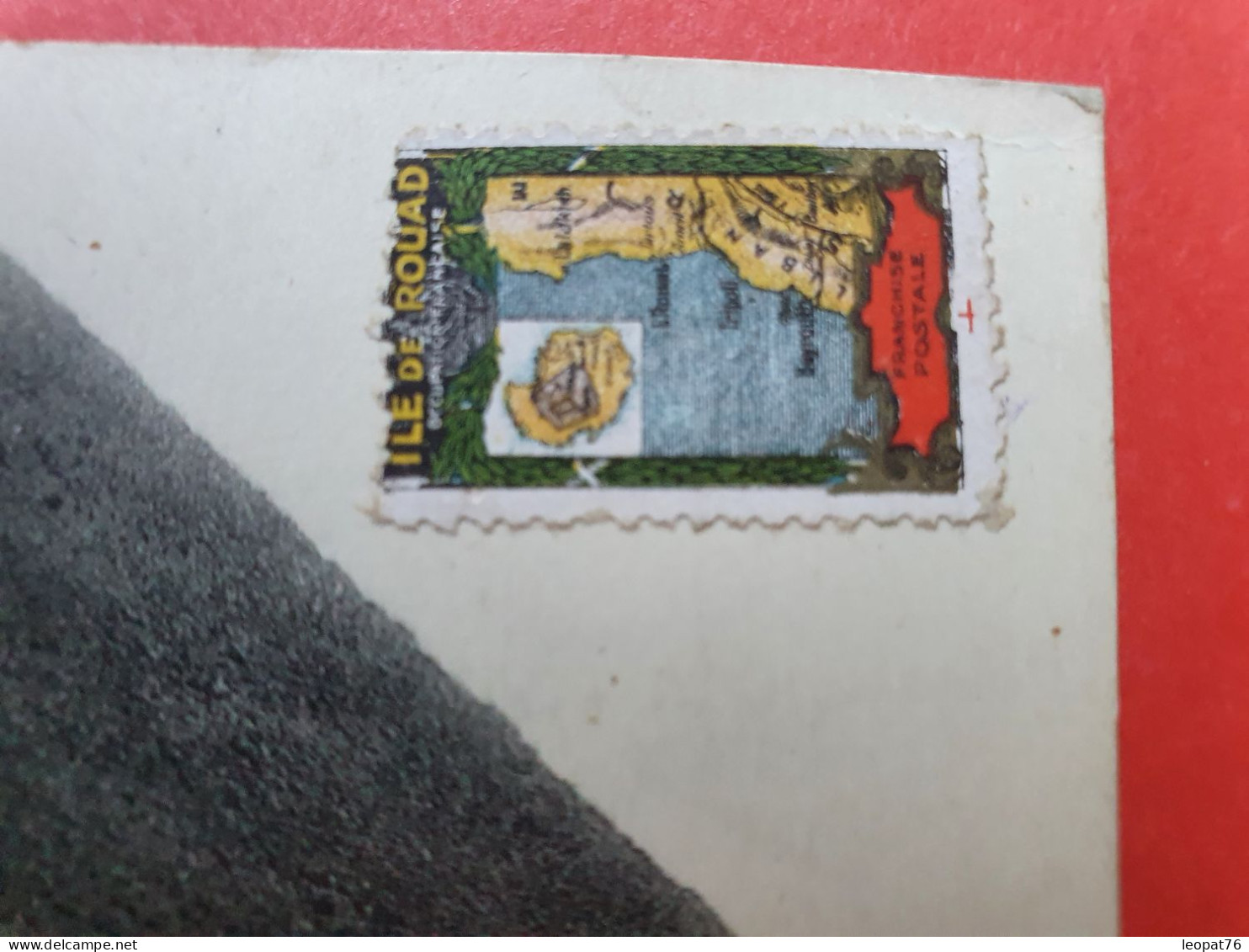 Rouad - Rare Vignette FM De L'île De Rouad Sur Carte Postale ( Le Caire) écrite De Rouad En 1917 Pour Coutances - N 243 - Lettres & Documents