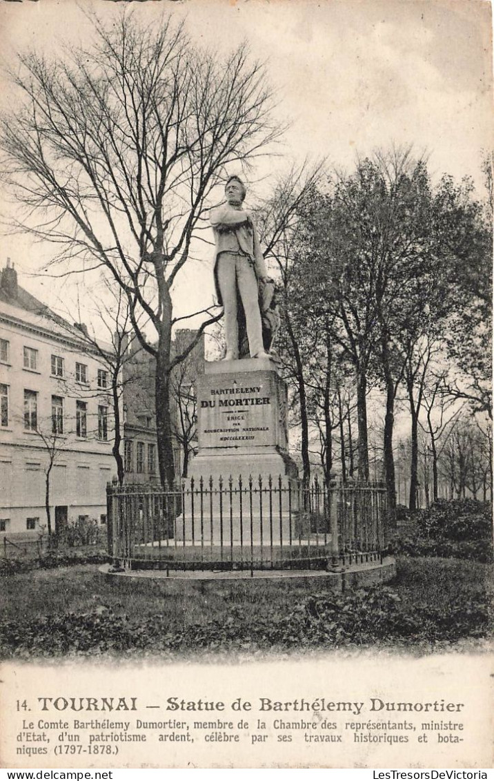 BELGIQUE - Tournai - Statue De Barthélemy Dumortier - Carte Postale Ancienne - Tournai