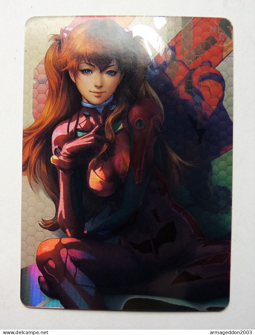 CARTE SEXY GIRL MANGA MINT HOLO PRISM Girl Waifu EVANGELION Asuka Langley Sōryū - Marvel