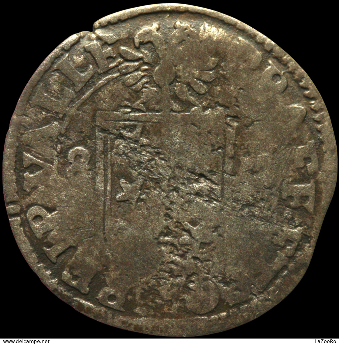 LaZooRo: Switzerland SITTEN 1/2 Batzen 1685 F / VF - Silver - Rhodaanse Republiek