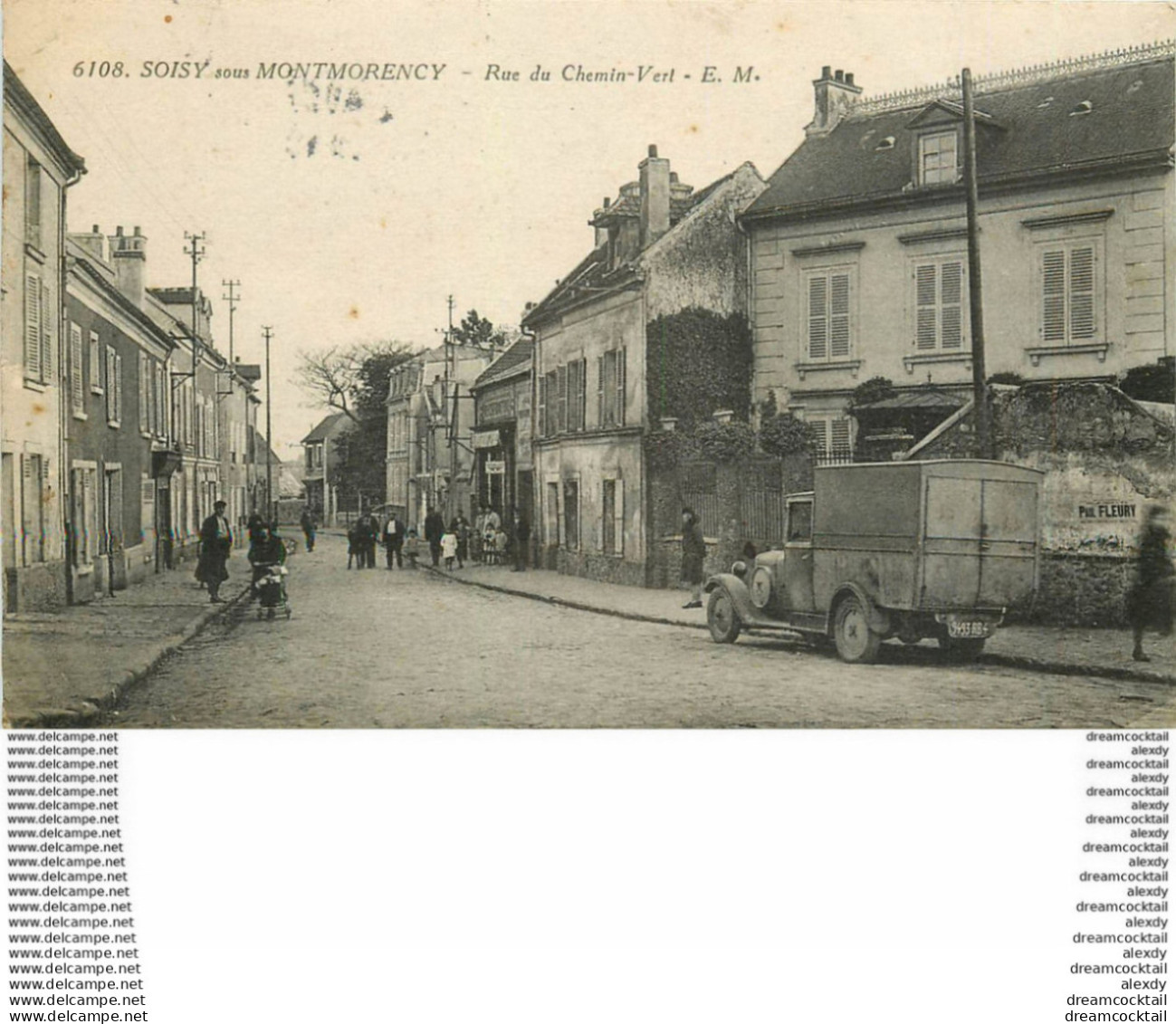 95 SOISY-SOUS-MONTMORENCY. Epicerie Et Camion Anciens Rue Du Chemin-Vert Vers 1939 - Soisy-sous-Montmorency