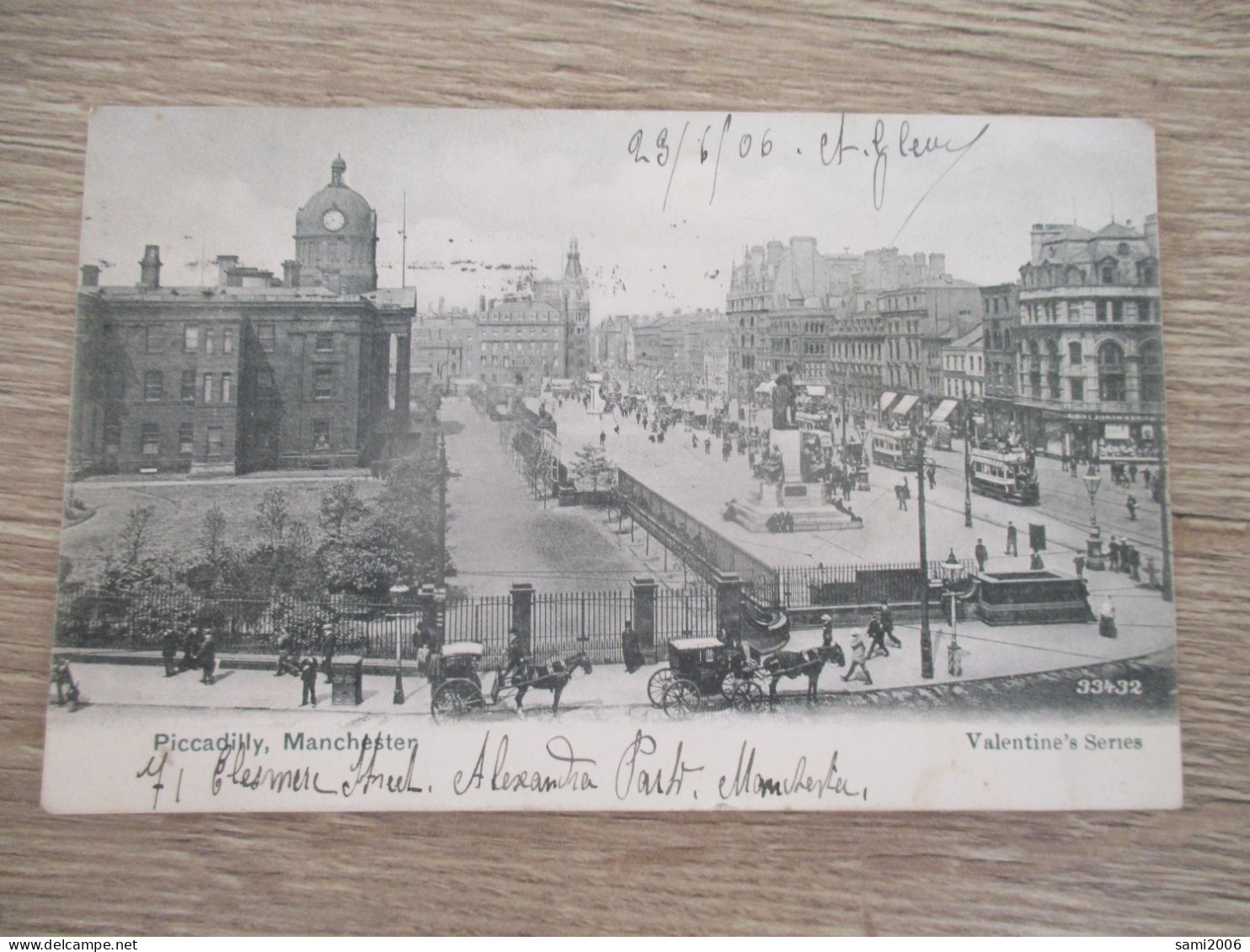 ROYAUME UNI PICCADILLY MANCHESTER ATTELAGES TRAMWAYS - Manchester