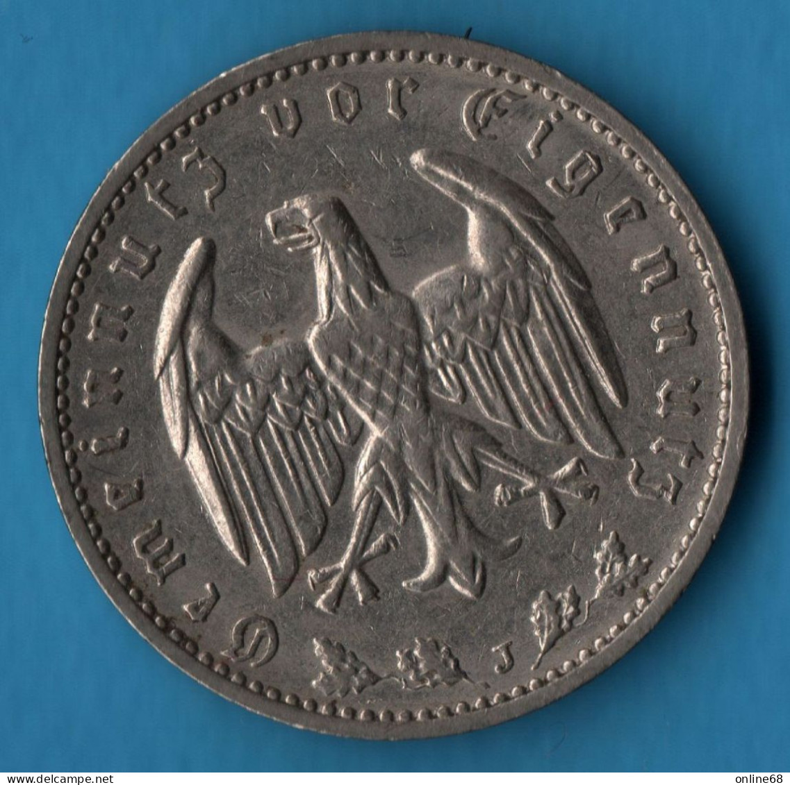 DEUTSCHES REICH 1 REICHSMARK 1934 J KM# 78 - 1 Reichsmark