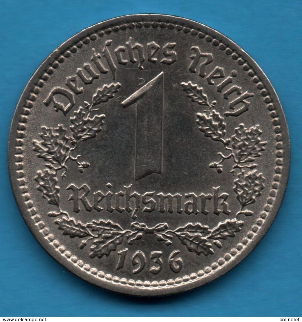 DEUTSCHES REICH 1 REICHSMARK 1936 A KM# 78 - 1 Reichsmark