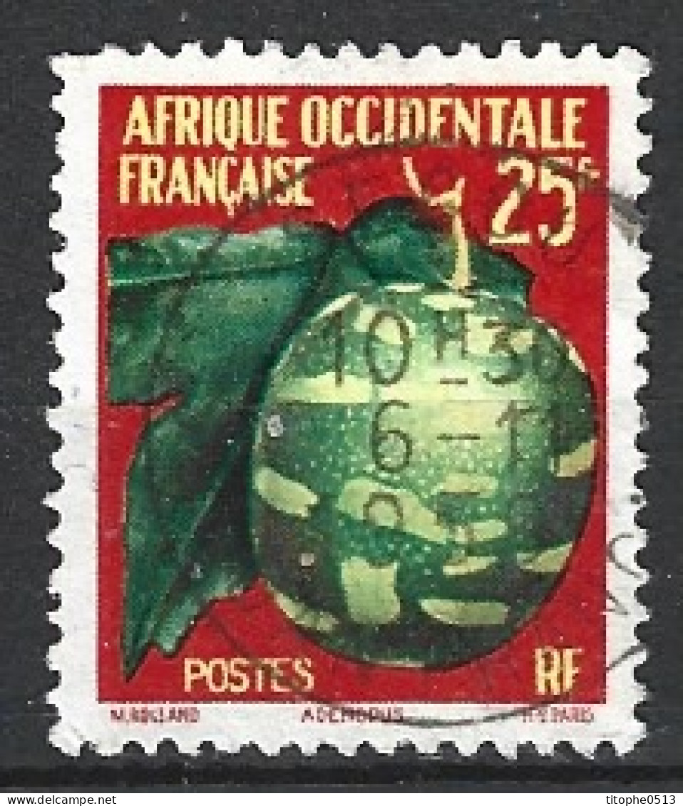 AOF. N°69 De 1958 Oblitéré. Cucurbitacée. - Gemüse