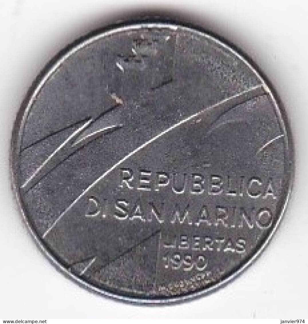 San Marino , 100 Lire 1990, 1600 Ans D'histoire, Acier Inoxydable, KM# 254 - Saint-Marin