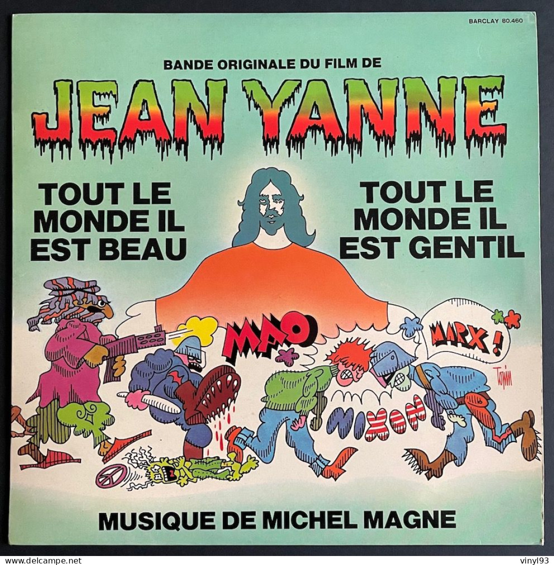 1972 - LP  33T - B.O Du Film "tout Le Monde Il Est Beau..." De Jean Yanne - Musique Michel Magne - Barclay 80 460 - Soundtracks, Film Music