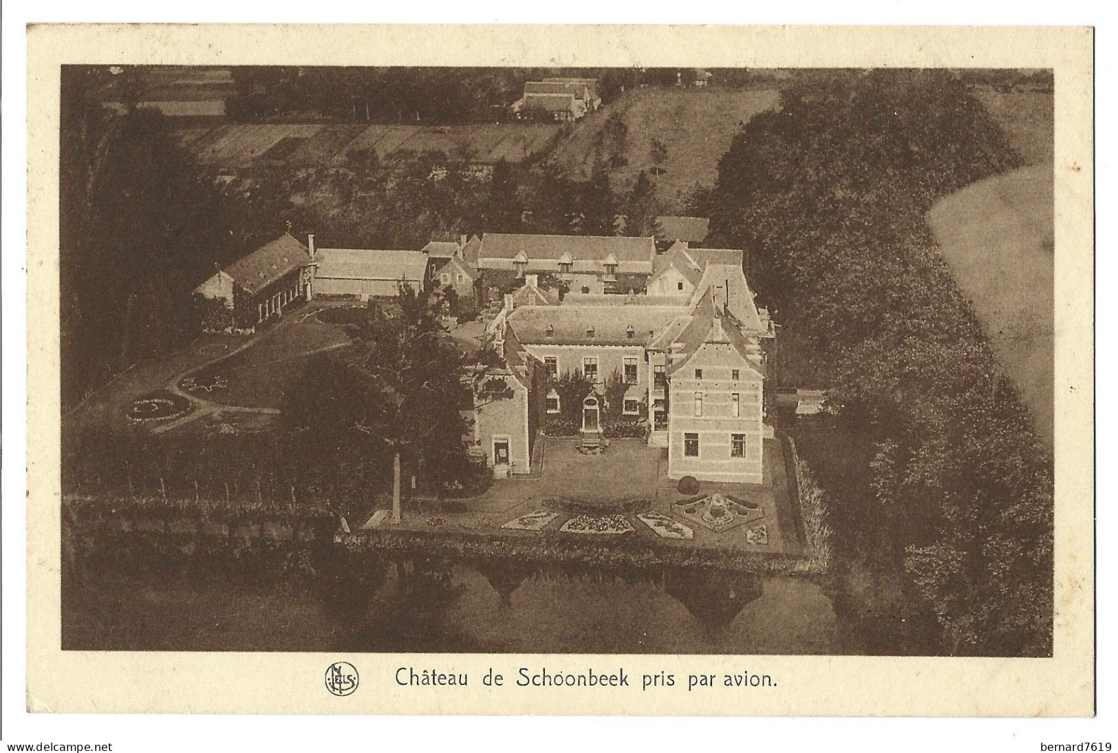 Belgique  -  Schoonbeek - Chateau  Schoonbeek  Pris En Avion  - Beverst - - Carte Signee Comtesse  Theodore.... - Bilzen