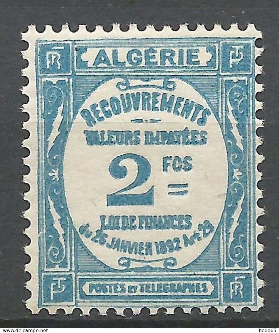 ALGERIE TAXE N° 20 NEUF* TRACE DE CHARNIERE   / Hinge / MH - Segnatasse