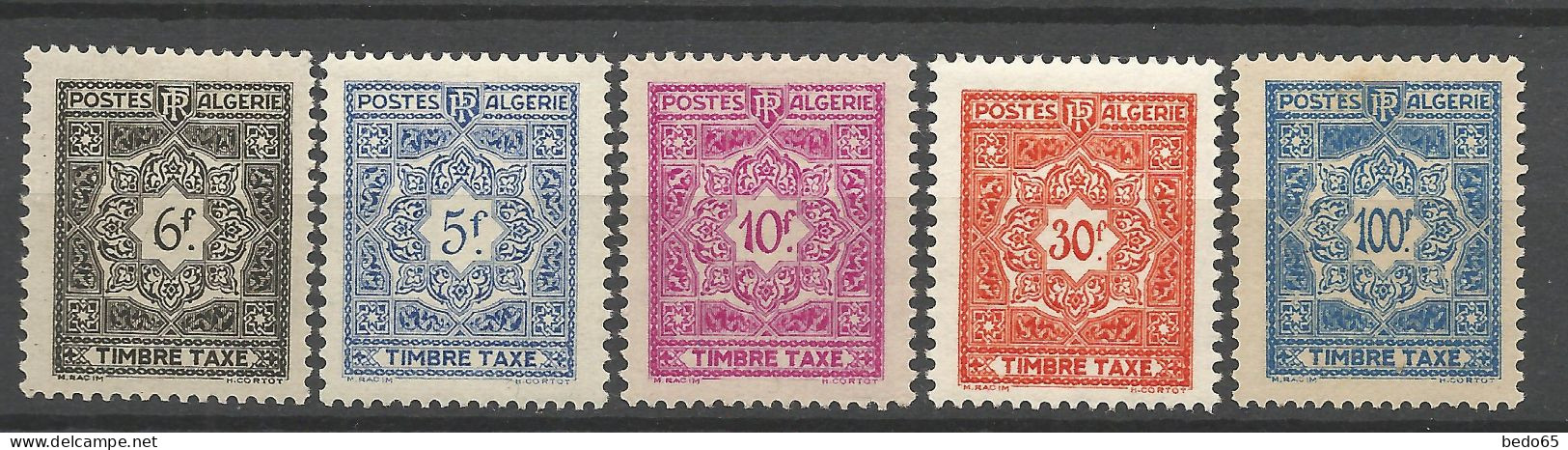 ALGERIE LOT TAXE  NEUF* AVEC OU TRACE DE CHARNIERE   / Hinge / MH - Timbres-taxe