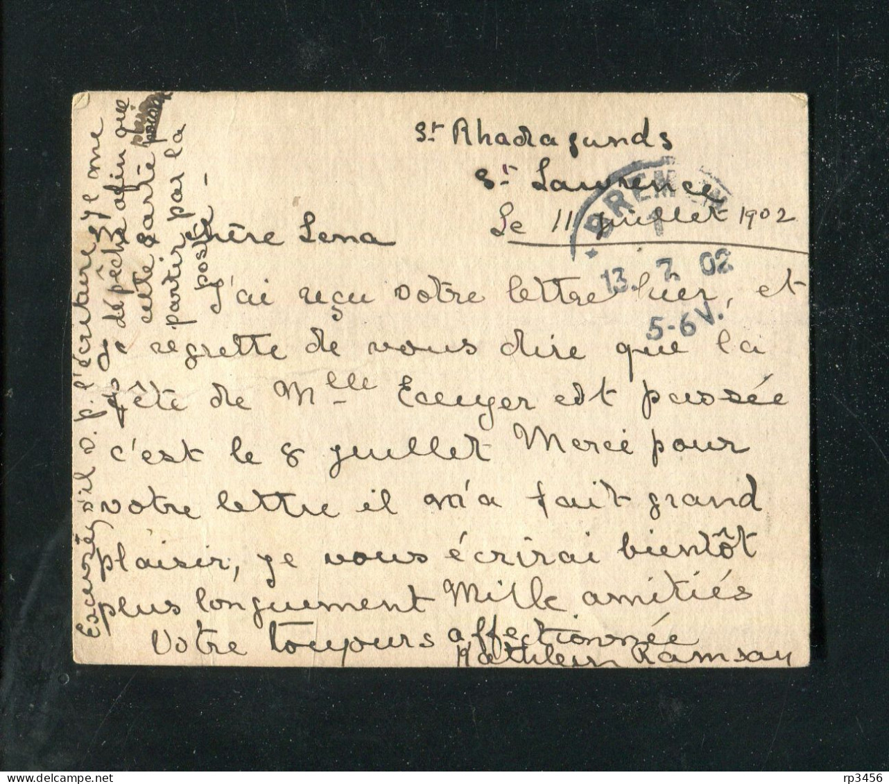 "GROSSBRITANIEN" 1902, Postkarte Mit Zusatzfrankatur Stempel "VENTNOR" Nach Bremen (2748) - Cartas & Documentos