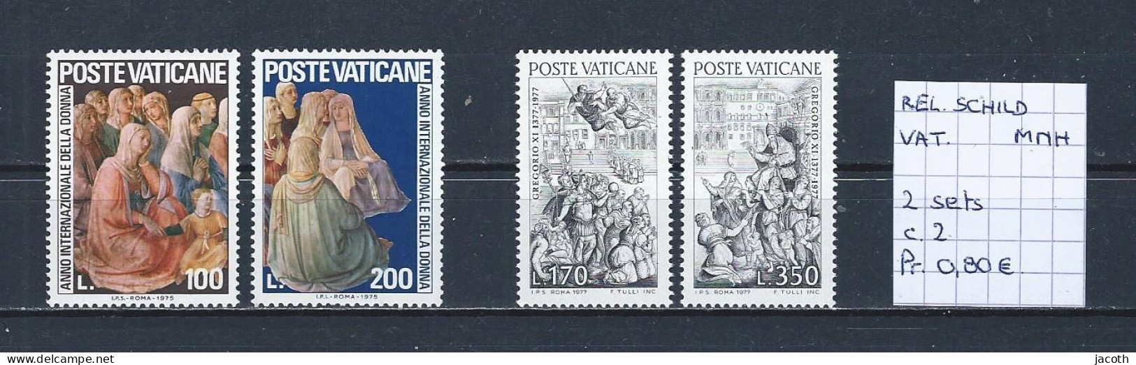 (TJ) Godsdienst - Religieuze Kunst - Vaticaan 2 Sets (postfris/neuf/MNH) - Gemälde