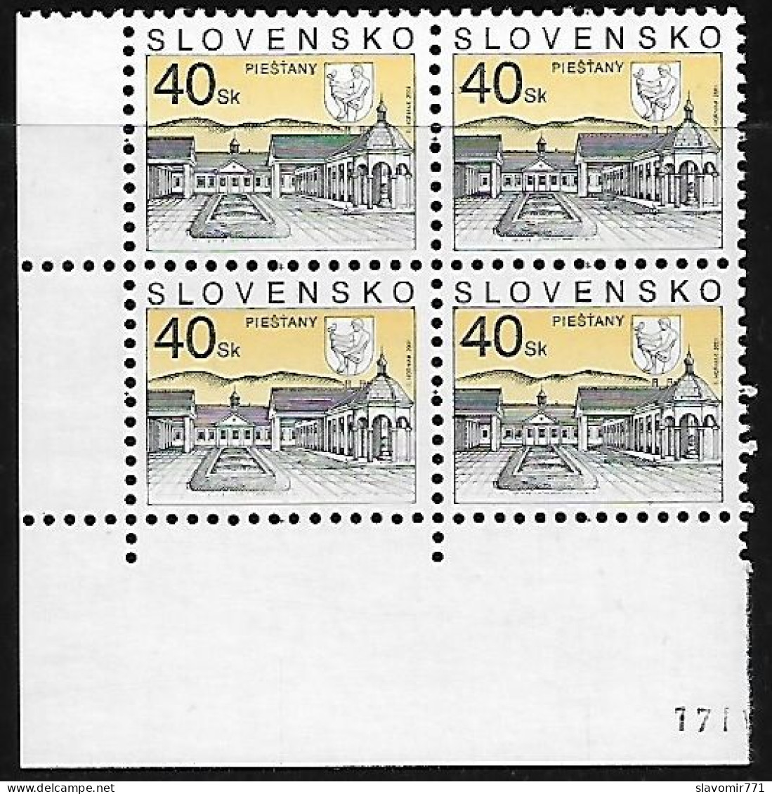 Slovakia 2001 ** Piešťany (Definitive Stamp)  ** Michel SK 395  ** MNH Slowakei - Nuovi