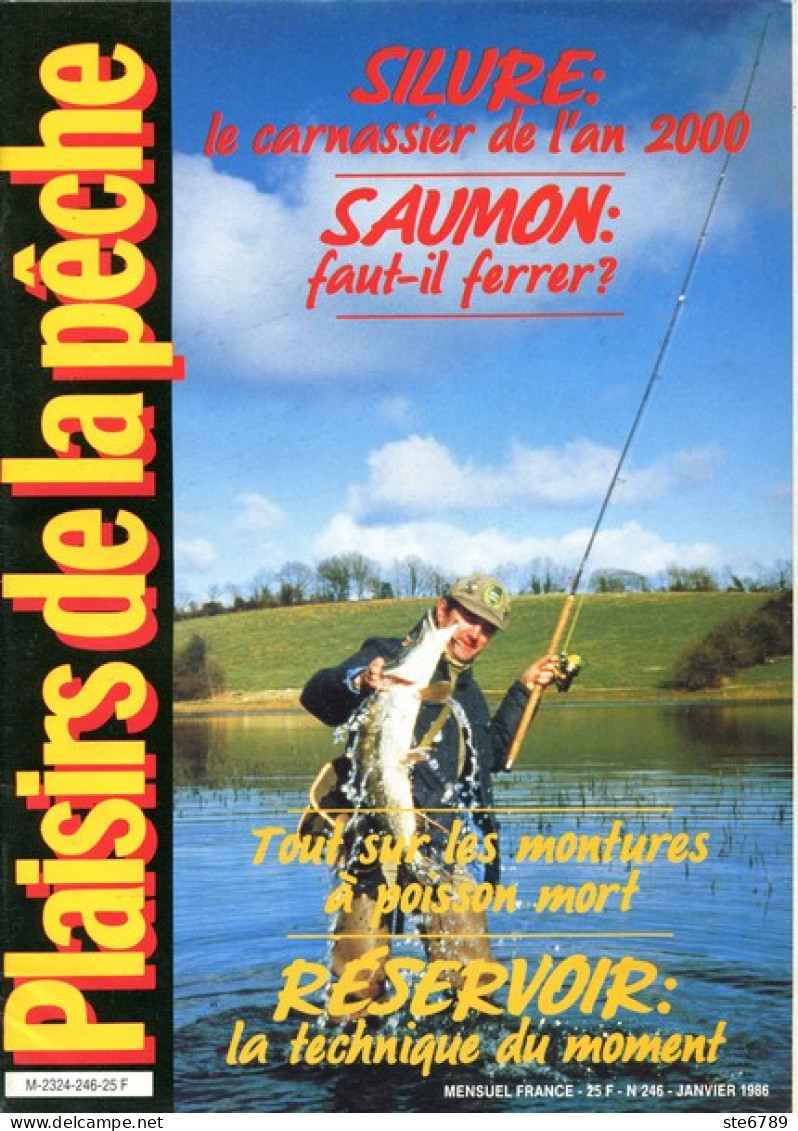 PLAISIRS DE LA PECHE N° 246 De 1986 Silure Saumon - Hunting & Fishing