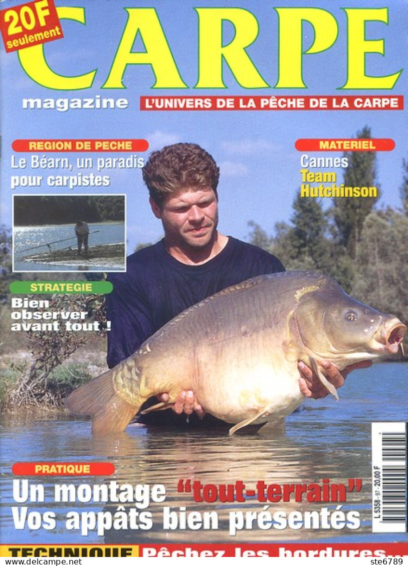 CARPE MAGAZINE N° 97 2000 Revue Du Pêcheur Pêche  Béarn - Fischen + Jagen