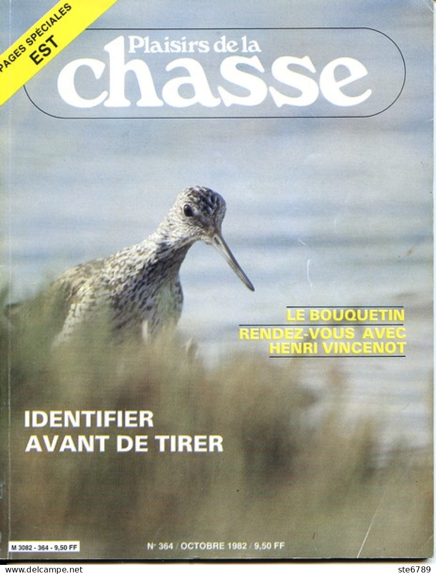 Plaisirs De La Chasse N° 364 1982 Spécial Région Est Ardennes Aube Jura Marne Meuse Haute Saone Vosges - Jagen En Vissen