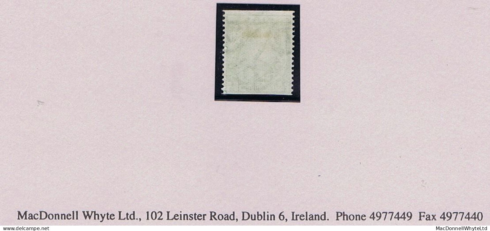 Ireland 1934 SE ½d Green Imperf X Perf 14 Experimental Coil Fresh Mint Hinged - Unused Stamps