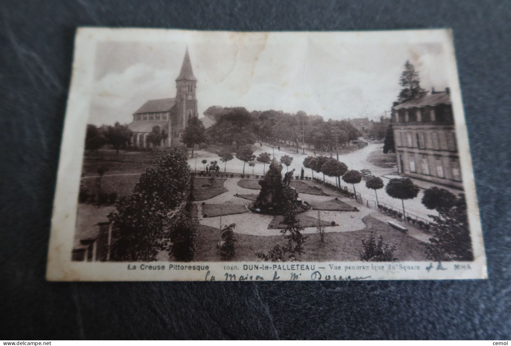 CPA - DUN LE PALLETEAU (23) - Vue Panoramique Du Square - 1939 - Dun Le Palestel