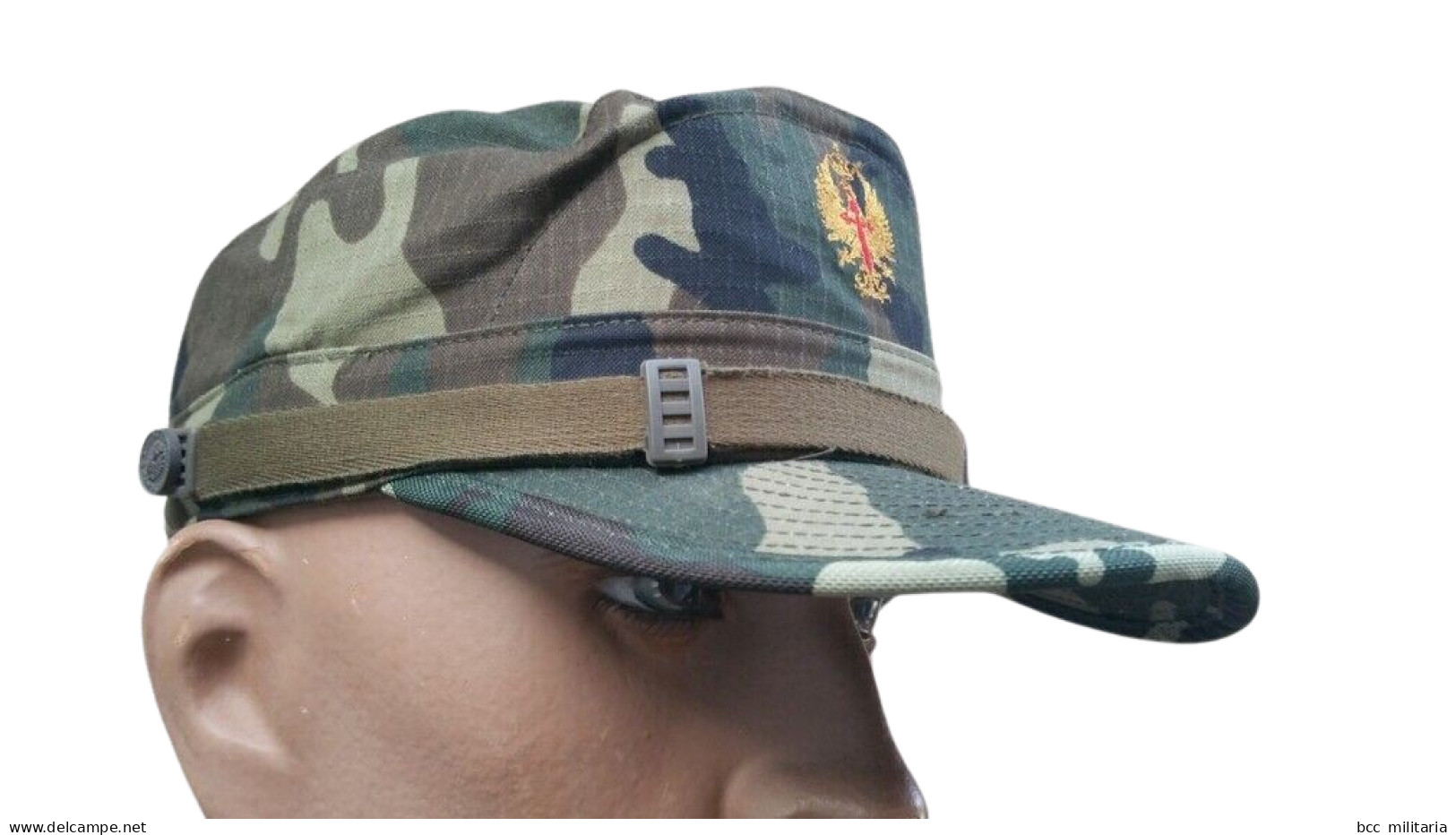 Casquette Camouflage Woodland Ripstop Armée De Terre Espagnole Taille 55/56 Cm - Hoeden