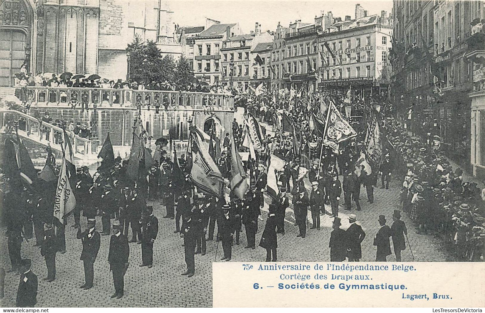 BELGIQUE - Cortège Des Drapeaux - Sociétés Des Gymnastique - Carte Postale Ancienne - Autres & Non Classés