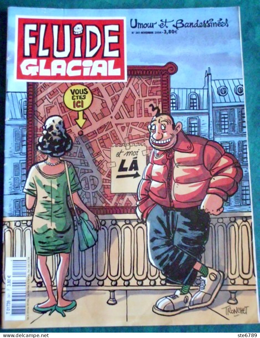 FLUIDE GLACIAL BD N° 341 * Novembre 2004 Couverture Tronchet - Fluide Glacial