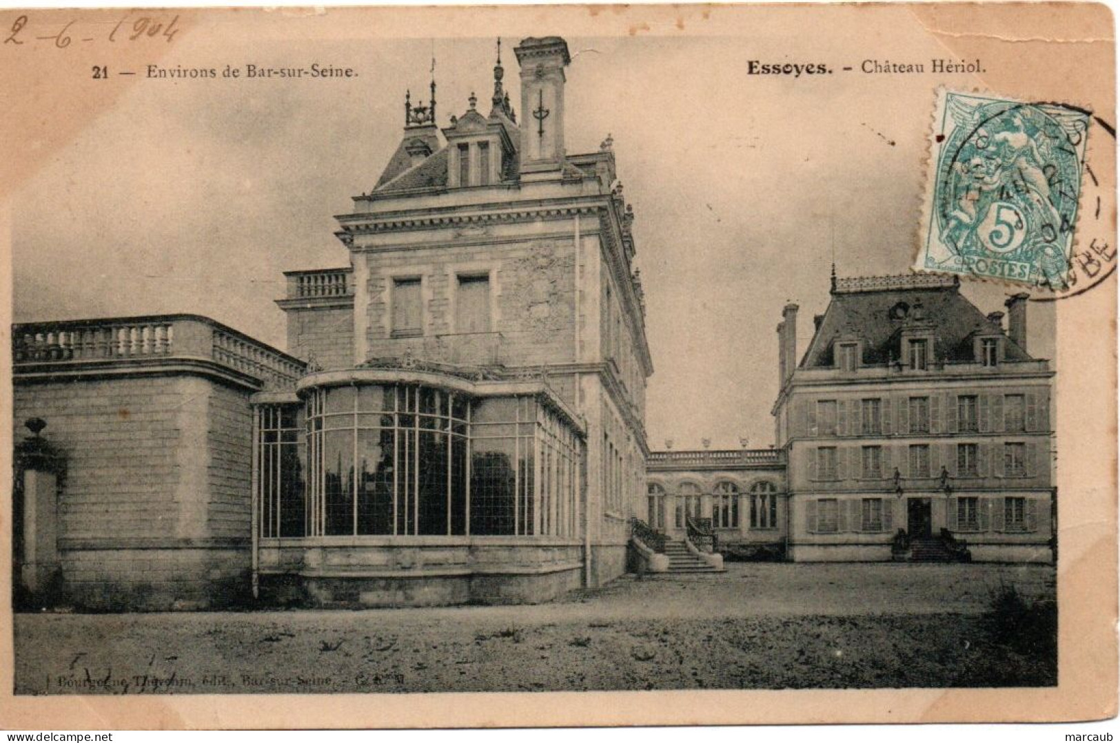 CPA 10 Aube - ESSOYES - Château Hériol - Essoyes