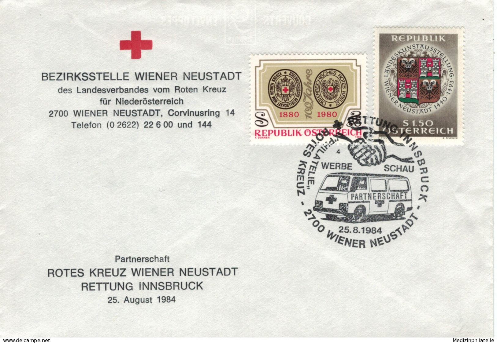 Rotes Kreuz - 2700 Wiener Neustadt 1984 Partnerschaft - Erste Hilfe