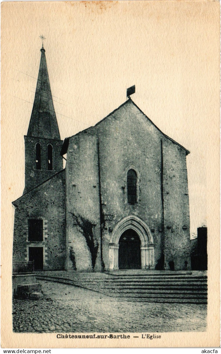 CPA Chateauneuf-sur-Sarthe Eglise (1180558) - Chateauneuf Sur Sarthe