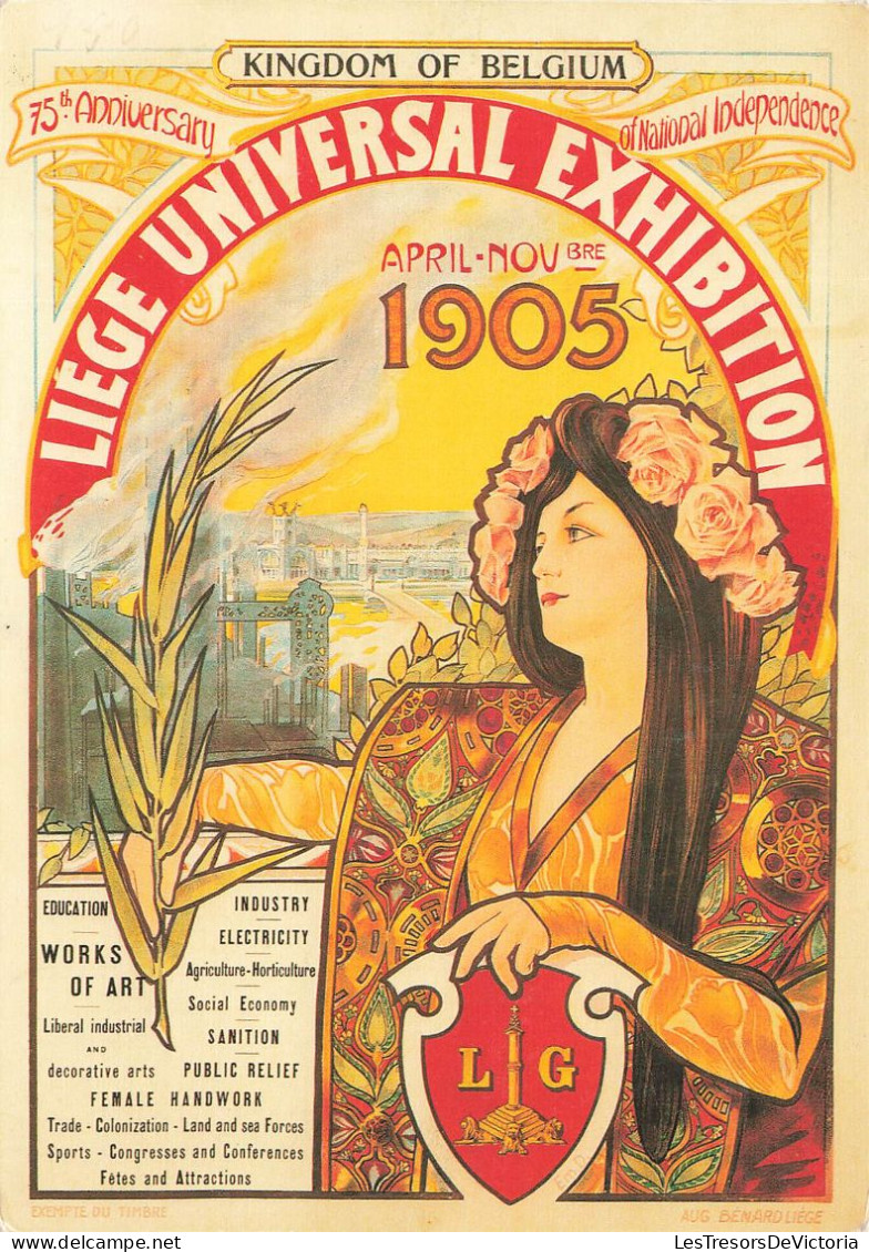 BELGIQUE - Affiche D'Emile Dupuis - Liège - Exposition Internationale De Liège De 1905 - Carte Postale - Liege