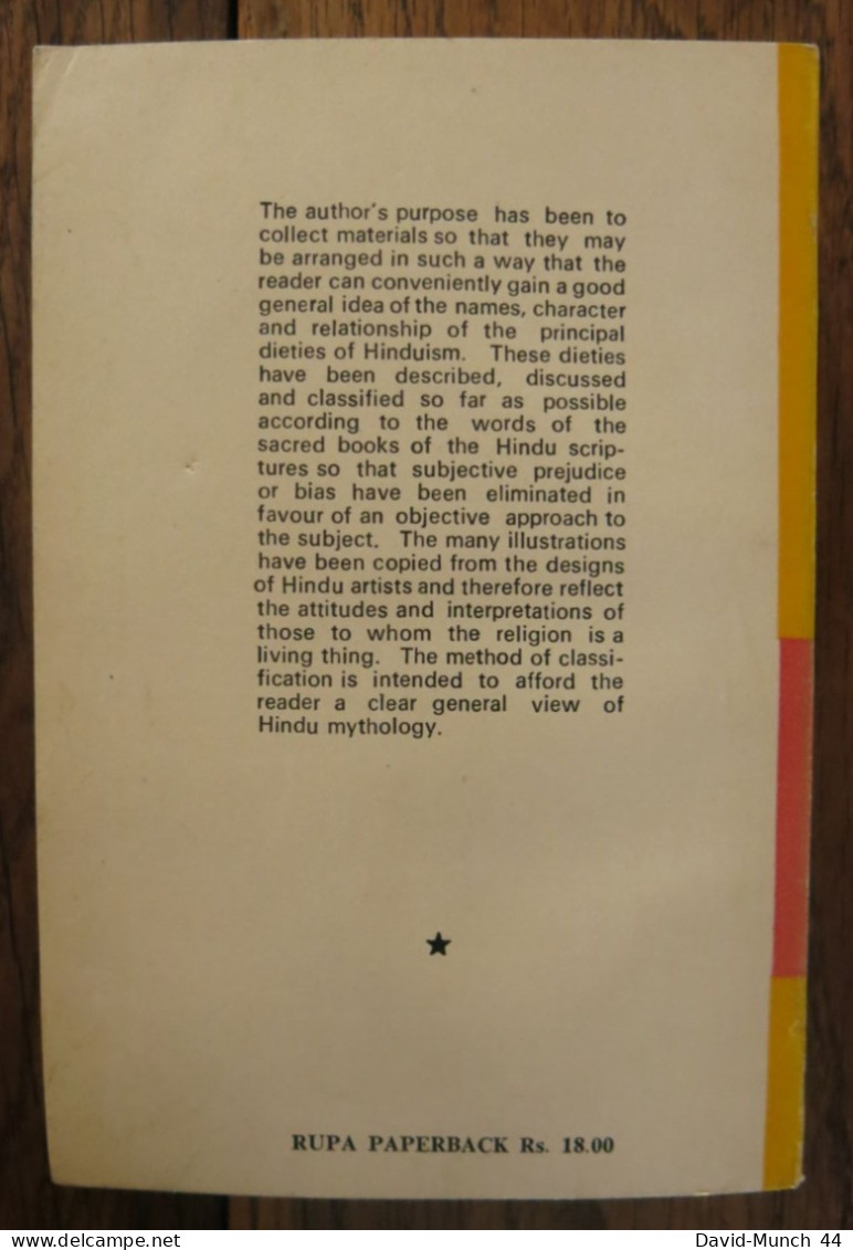 Hindu Mythology, Vedic And Punanic De W.J. Wilkins. Rupa &Co. 1975 - Spiritualisme