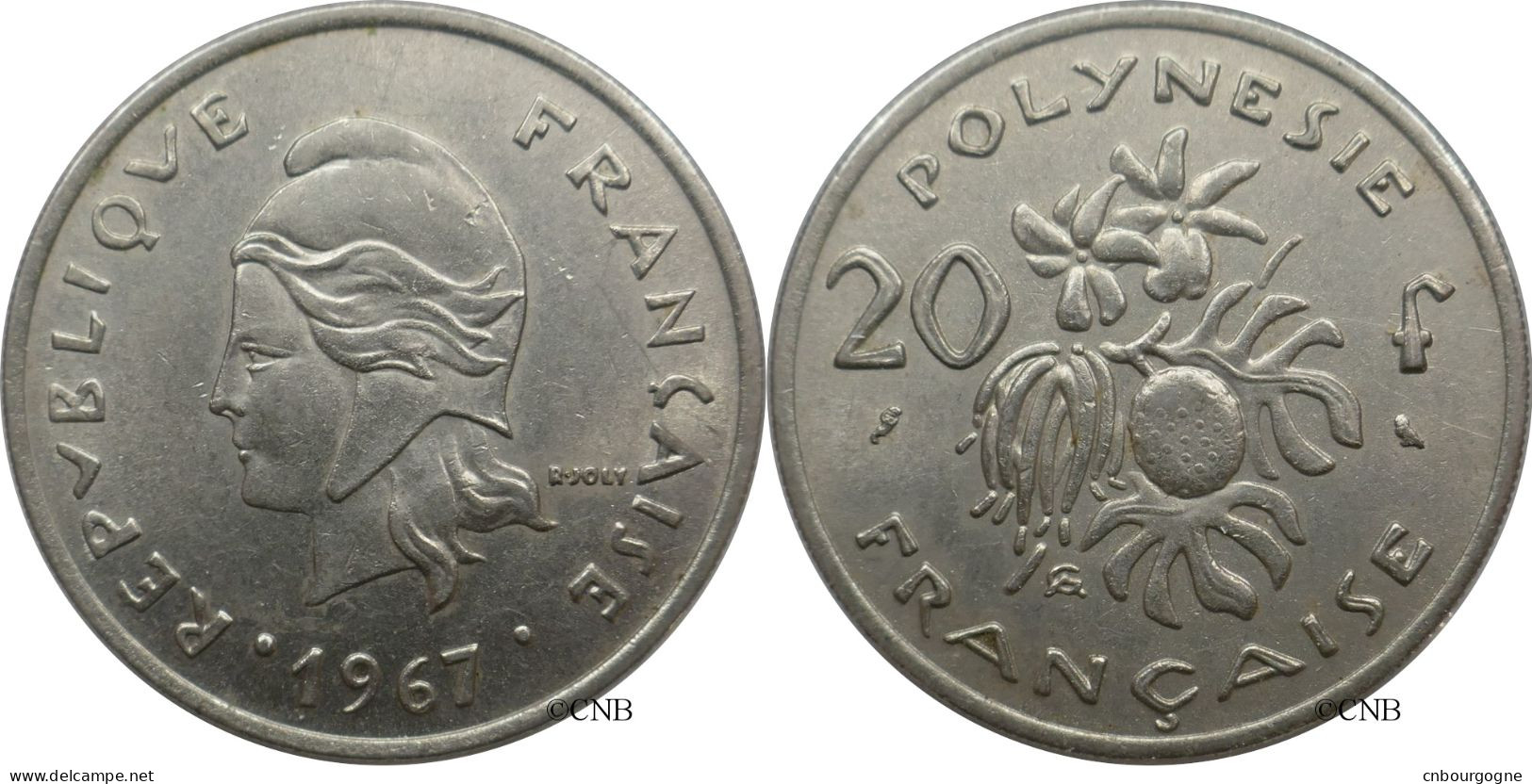 Polynésie Française - Territoire Français D'outre-mer - 20 Francs 1967 - TTB+/AU50 - Mon6079 - Französisch-Polynesien