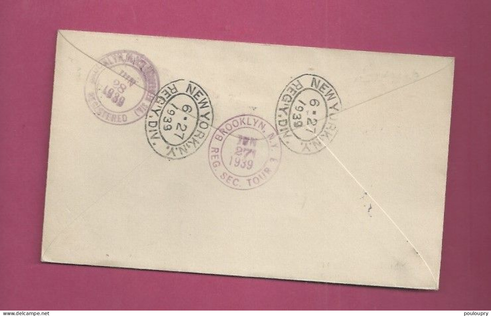 Lettre Recommandée De 1939 Pour Les EUAN - YT N° 189 X 2 Et 190 - Covers & Documents