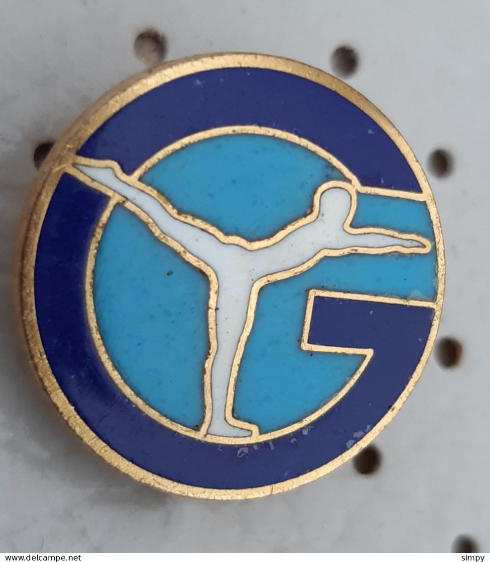 Gymnastic Federation Of Slovenia Bertoni Milano Vintage Pin Badge - Gymnastics