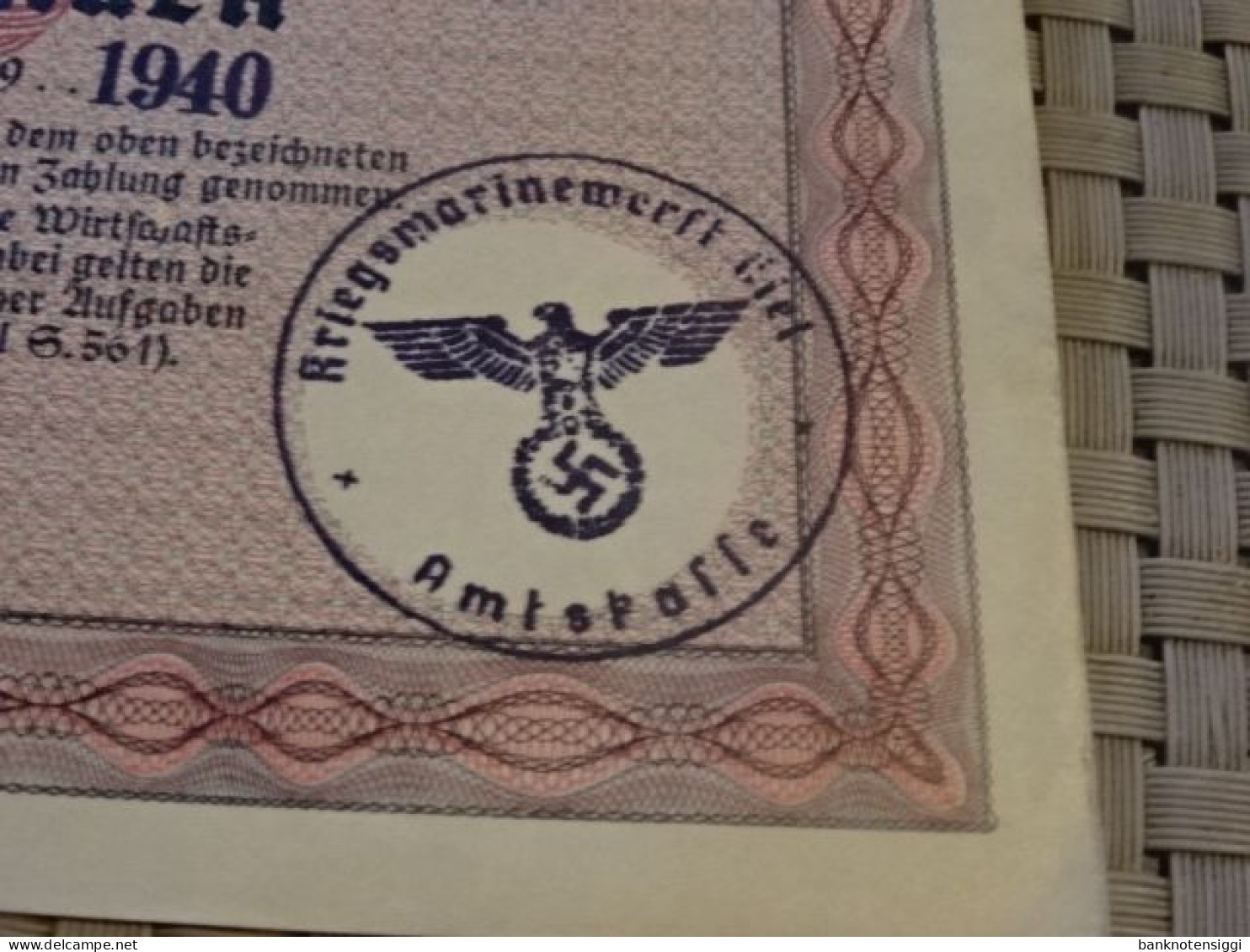 Steuergutschein I 100 Reichsmark  Januar V940 - 100 Reichsmark