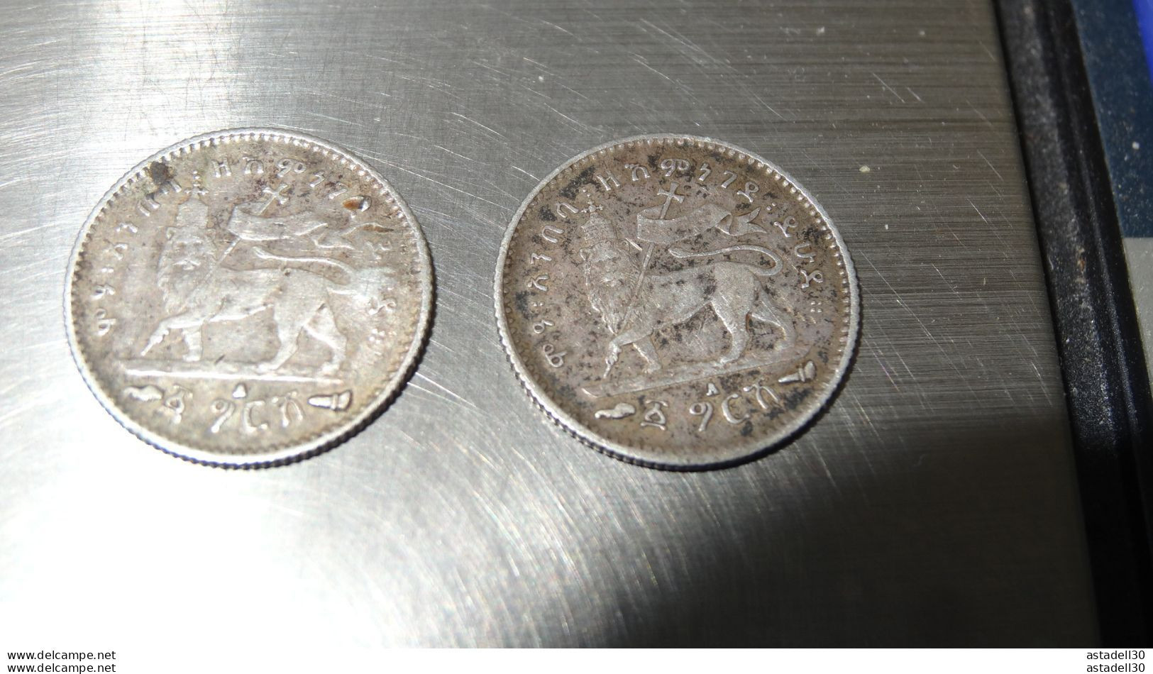 ETHIOPIE : 2 Pieces De 1 Bir 1895 ................ MON-1005 - Aethiopien