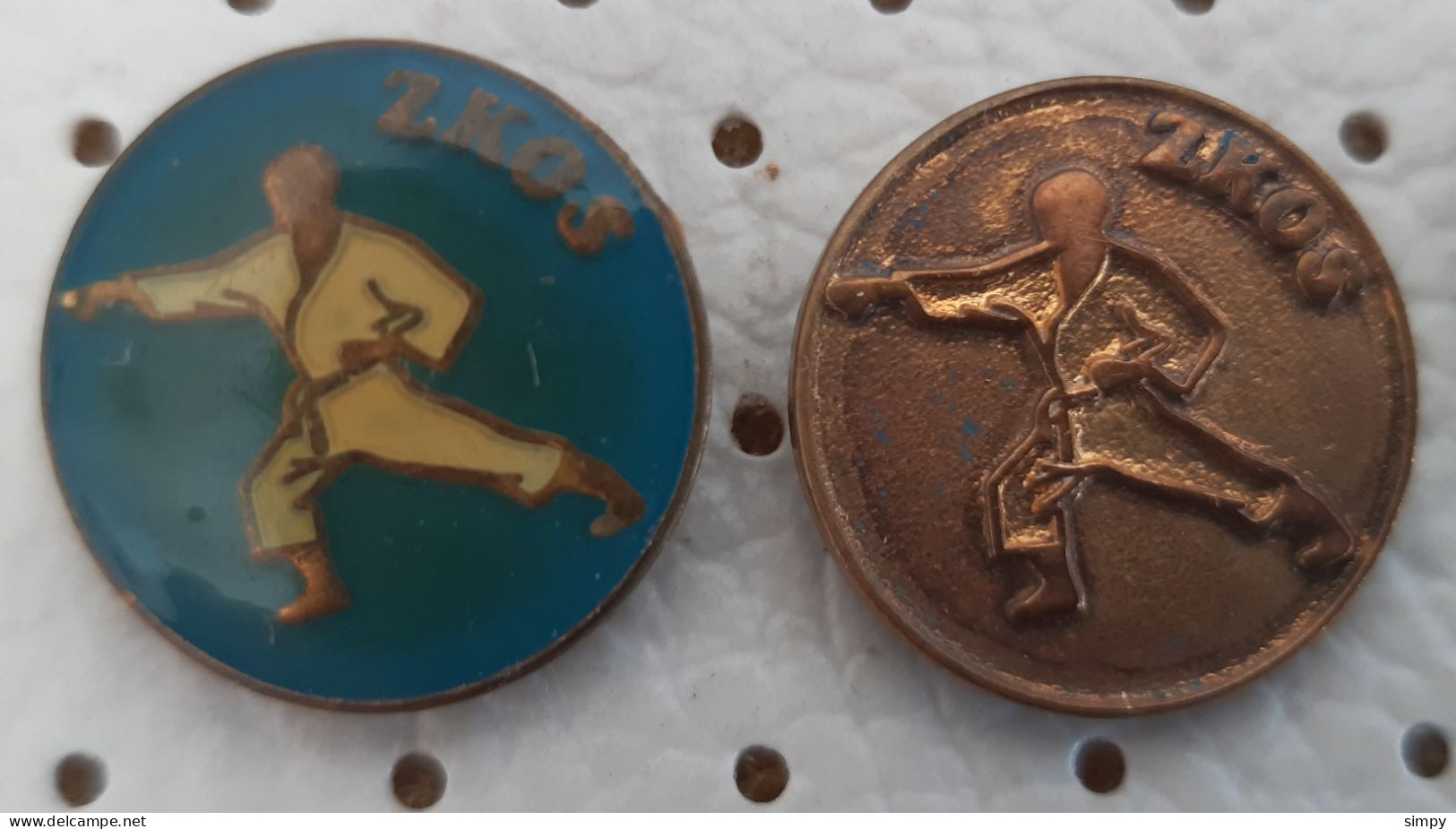 Karate Federation Of SLovenia Vintage Pins - Judo